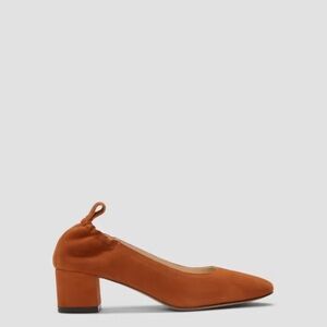 Everlane Orange Block Heel Shoes